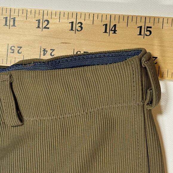 Tuff Rider Ladies Ribb Low-rise Pull-On Knee Patch Breeches, Taupe, Women's 32 - Picture 7 of 9